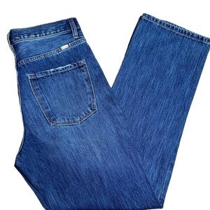 KanCan high rise destressed straight leg jeans NWT 27